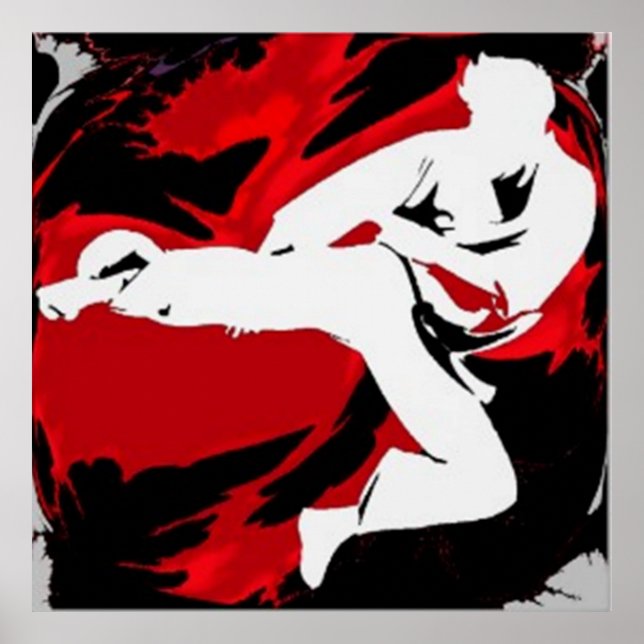 Poster de l'homme des arts martiaux Red Swash (Devant)