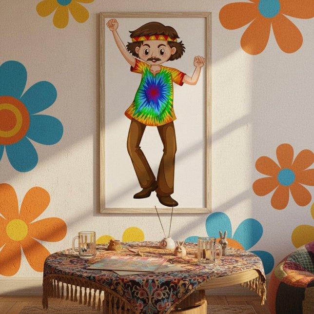 Poster de l'homme hippie (Créateur téléchargé)