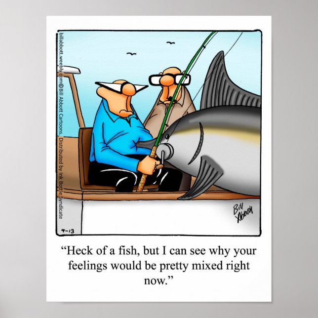 Poster de l'Humour de pêche en mer profonde (Devant)