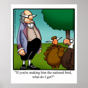 Poster de l'Humour de Thanksgiving drôle
