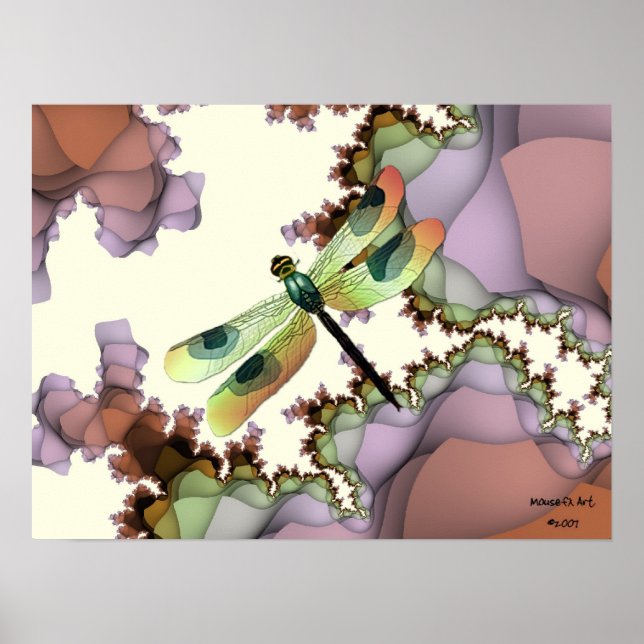Poster de libellules (Terre) (Devant)