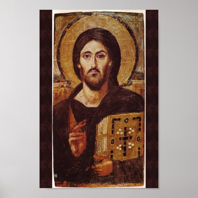 Poster de l'icône chrétienne de Jésus Christ Panto (Devant)