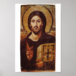 Poster de l'icône chrétienne de Jésus Christ Panto