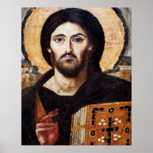 Poster de l'icône de Jesus Pantocrator