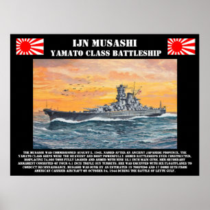 Poster de l'IJN Battleship Musashi