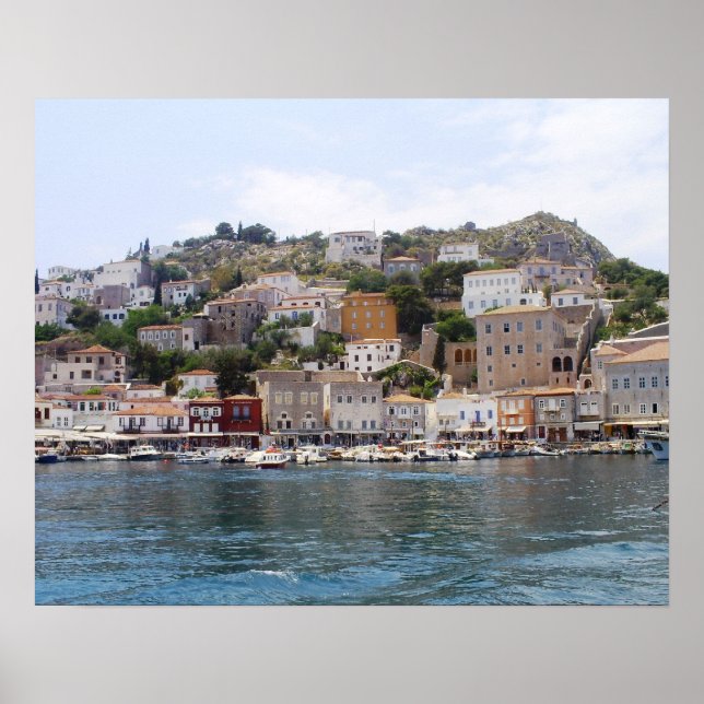 Poster de l'île Hydra Grèce (Devant)