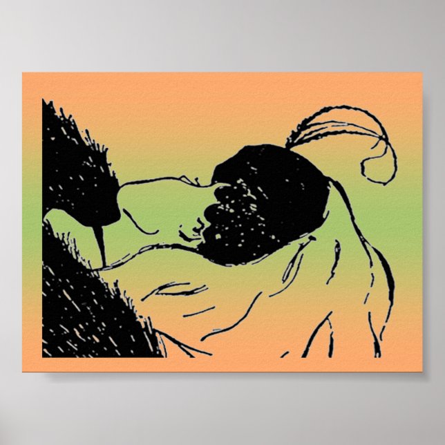 Poster de l'illusion de la jeune ou de la vieille  (Devant)