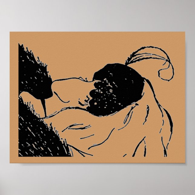 Poster de l'illusion de la jeune ou de la vieille  (Devant)