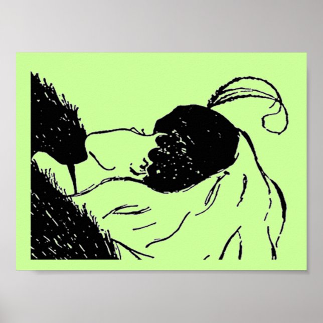 Poster de l'illusion de la jeune ou de la vieille  (Devant)