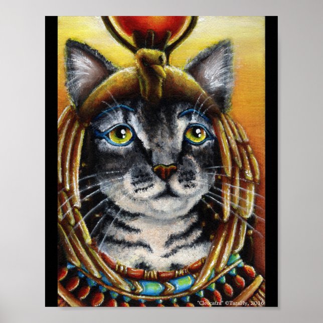Poster de l'Imaginaire d'Art Cleopatra Chat égypti (Devant)