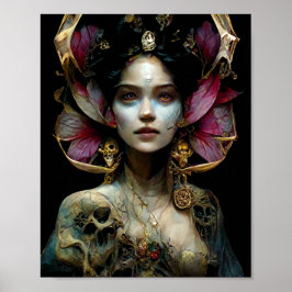 Poster de l'Imaginaire de la coiffure violet