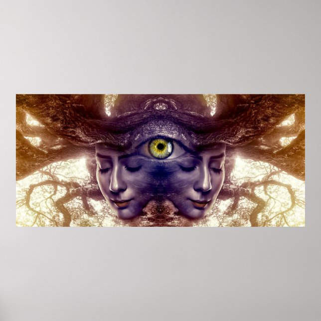 Poster de l'imaginaire de la dame des arbres (Devant)