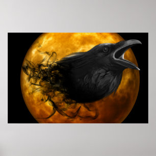 Poster de l'imaginaire de la lune de corbeau