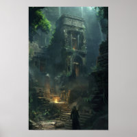 Poster de l'Imaginaire des ruines antiques mystiqu