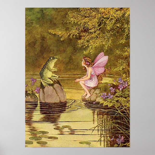 Poster de l'Imaginaire d'illustration de fée 12x16 (Devant)