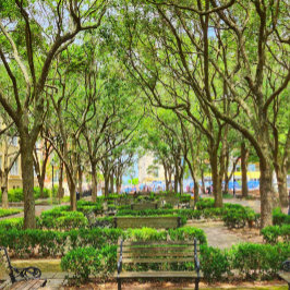 Poster de l'immeuble du centre-ville de Charleston