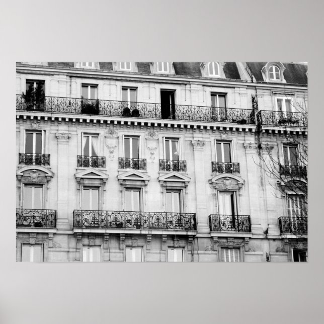 Poster de l'immeuble parisien (Devant)