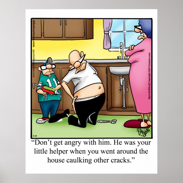 Poster de l'incident d'Humour de famille amusant (Devant)