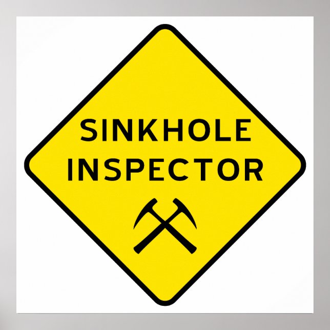 Poster de l'inspecteur Sinkhole (Devant)