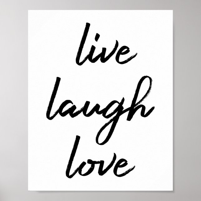 Poster de Live Laugh Love (Devant)