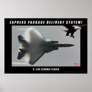 Poster de livraison d'aigle F-15E Strike