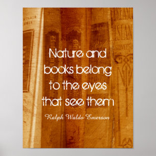 Poster de livres style vintage photo citation en s