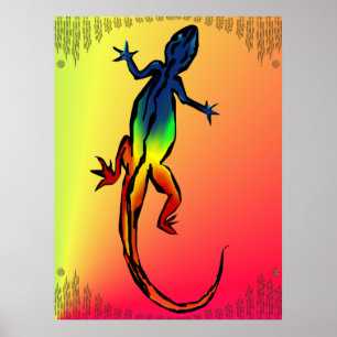 Poster de Lizard de couleur