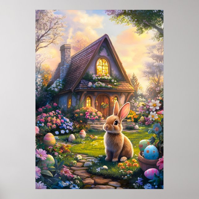 Poster de l'Oeuf de Pâques Hunt Bunny (Devant)