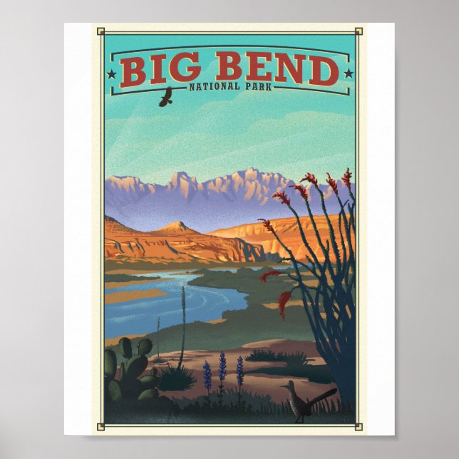 Poster de l'oeuvre d'art Big Bend National Park (Devant)