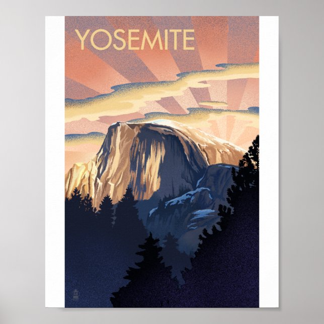 Poster de l'oeuvre du Yosemite National Park Litho (Devant)