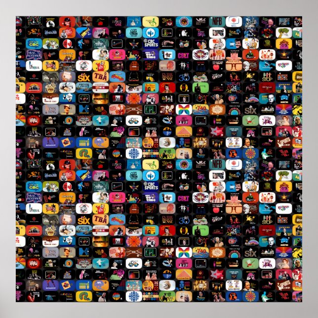 Poster de logos et de graphismes CBC (Devant)