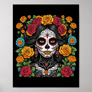 Poster De Los Muertos La Catrina Jour Du Gouvernement