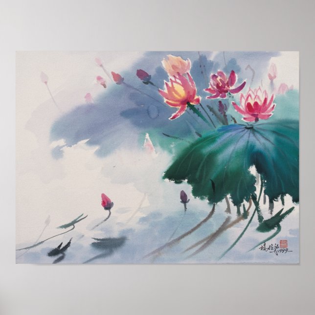 Poster de Lotus in the Pond (Devant)
