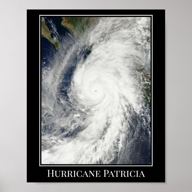 Poster de l'ouragan Patricia (Devant)