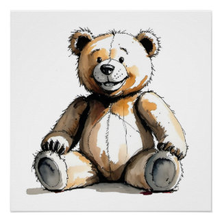 Poster de l'ours en peluche