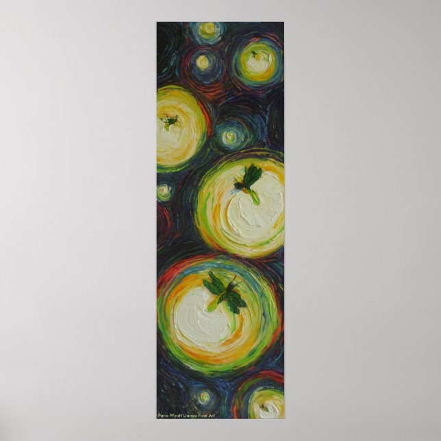 Poster de lucioles à Night Fine Art (Devant)