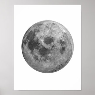 Poster de lune, Décor de lune, Poster de Pleine lu