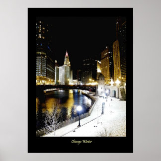 Poster de luxe Chicago Winter