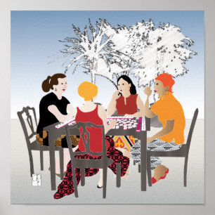 Poster de Mah Jongg Alfresco