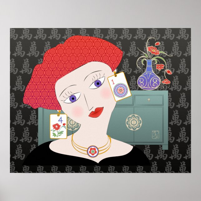 Poster de Mah Jongg Lady 01 (Devant)