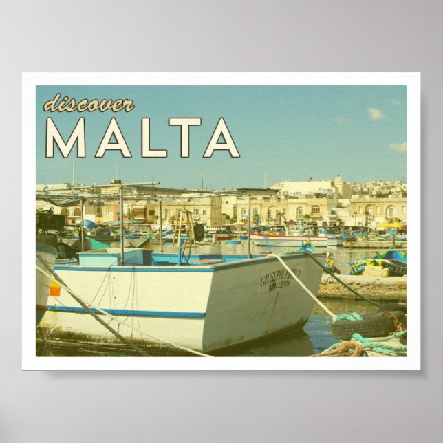 Poster de Malte vintage (Devant)