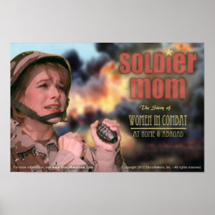 Poster de maman soldat (extra petit)