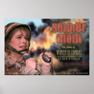 Poster de maman soldat (extra petit)