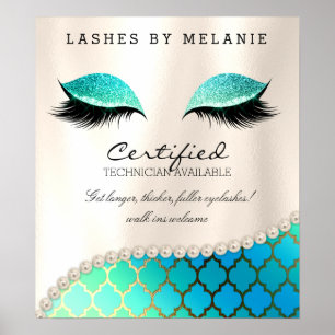 Poster de maquillage Eyelash Jolie Yeux Marocain