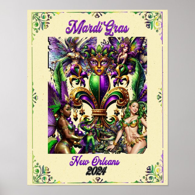 Poster de Mardi Gras 2024 (Créateur téléchargé)