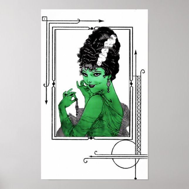 Poster de mariée Art déco (Devant)