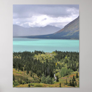 Poster de Matte sur Twin Lakes Alaska