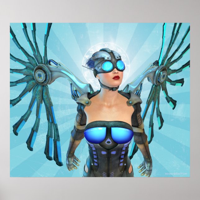 Poster de Mech Angel Surreal Art (Devant)