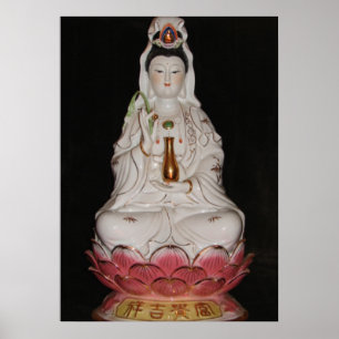 Poster de méditation de la déesse Quan Yin de Merc