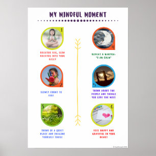 Poster de méditation de mon moment d'esprit